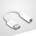 Wholesale USB-C / Type-C to Earphone Headphone Jack Adapter Dongle (White)